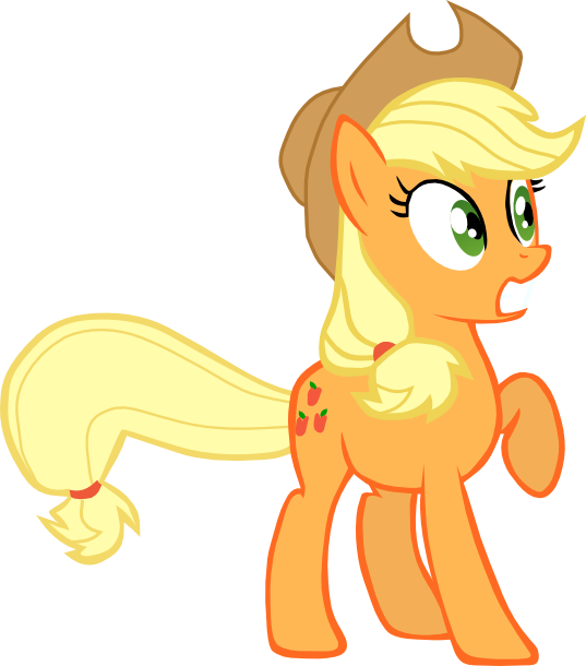 Applejack Scared By Xxxlemondroplovexxx On Deviantart - Little Pony Friendship Is Magic (537x610)