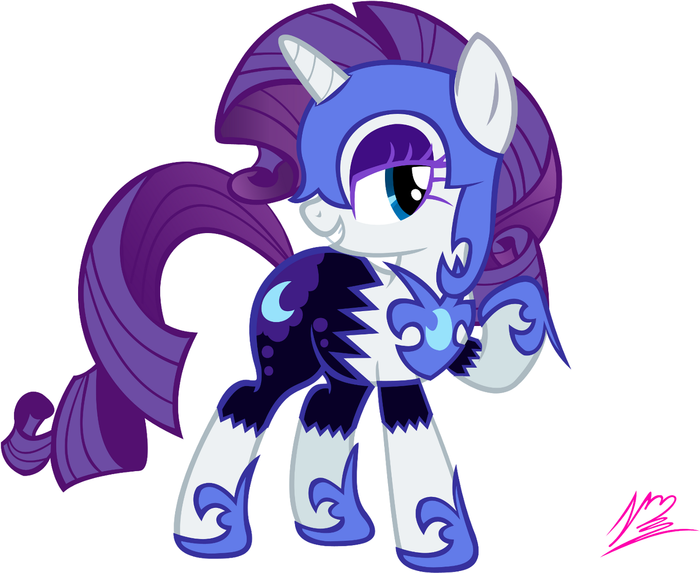My Little Pony Friendship Is Magic Coloring Pages Nightmare - Nightmare Moon 3d Pony Creator (1500x1159)