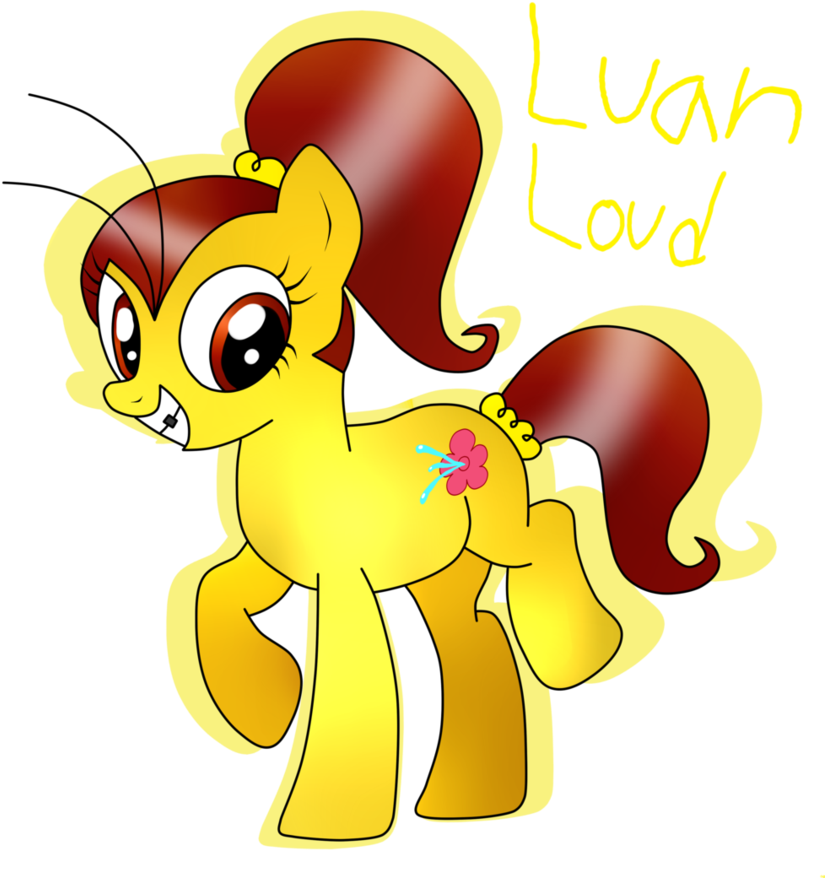 Luan Is A Pony - Loud House Luan Pony (864x924)