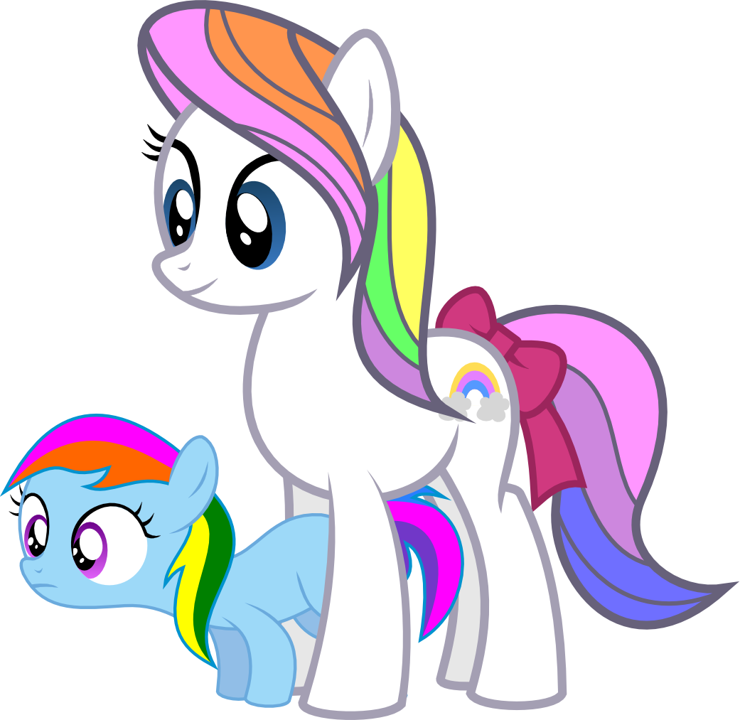 G1, G1 To G4, G3, G3 To G4, Generation Leap, Rainbow - My Little Pony Baby Rainbow Dash (1041x1013)