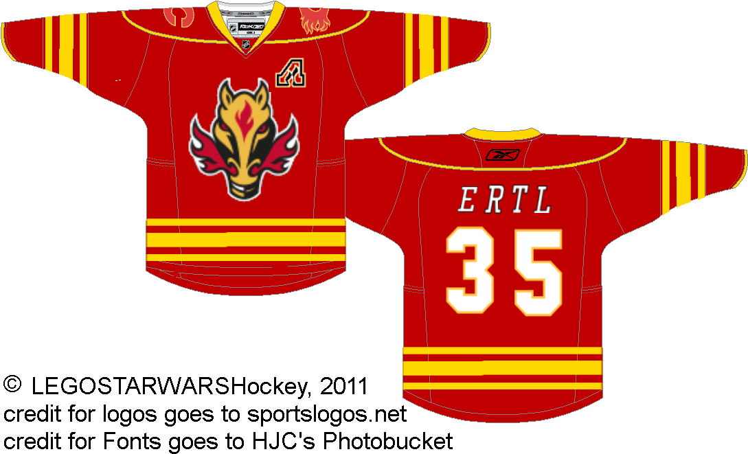 Calgary Flames Concept The Horse Head Logo Would Do - Sports Jersey (1096x750)