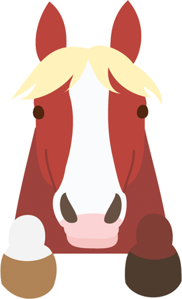 Cute Horse Illustration For Children's Horse Birthday - Rushmoor Country Farm Park & Falconry Centre (357x587)