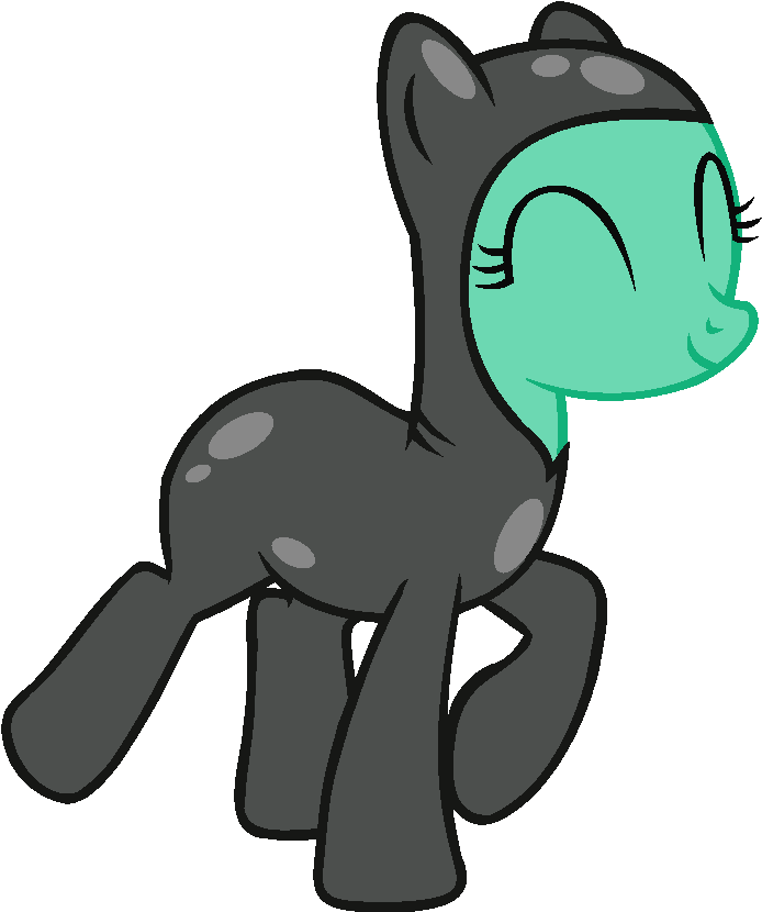 Mlp Base Spy Poni By Twittershy - Mlp Scrunchy Base (744x829)