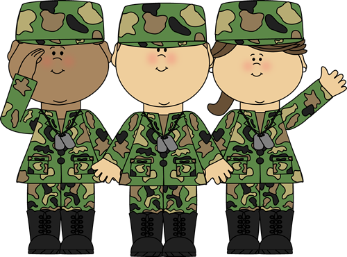 Soldier Clipart - Army Clipart (500x370)