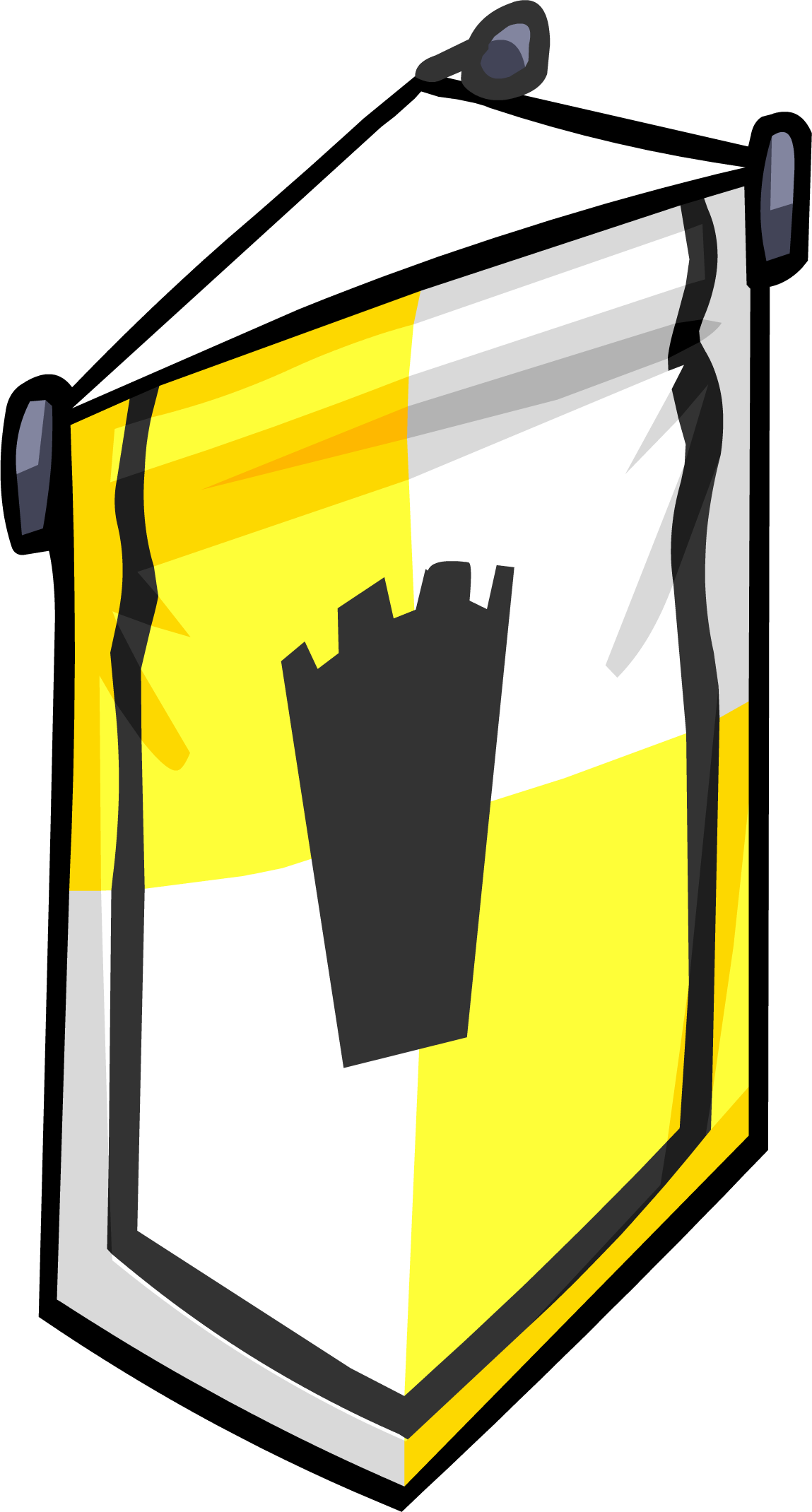 Ye Olde Yellow Banner Sprite 002 - Portable Network Graphics (1149x2140)