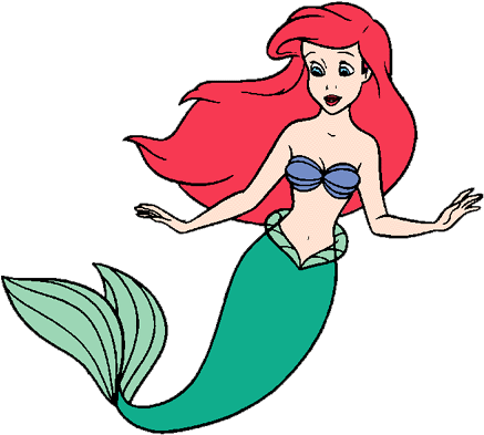Little Mermaid Clipart Kid - Clip Art (450x403)
