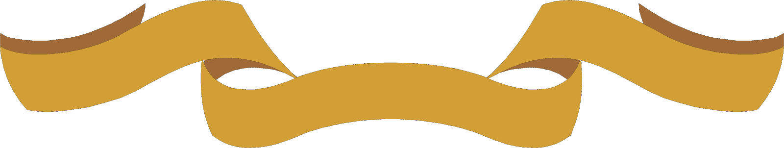 Brown Banner Png Free Download - Blank Scroll Banner No Background (1600x302)
