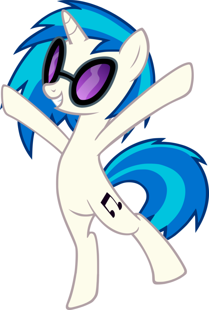 Вот Вам Моя Vinyl Scratch))) Вчера Сделал С Ней Арт, - Vinyl Scratch Png (735x1088)