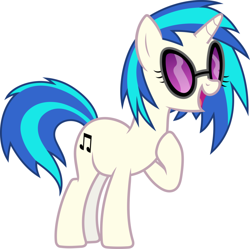 Vinyl Scratch Aka Dj Pon-3 Singing By Floppychiptunes - My Little Pony Pony Music (1024x1020)