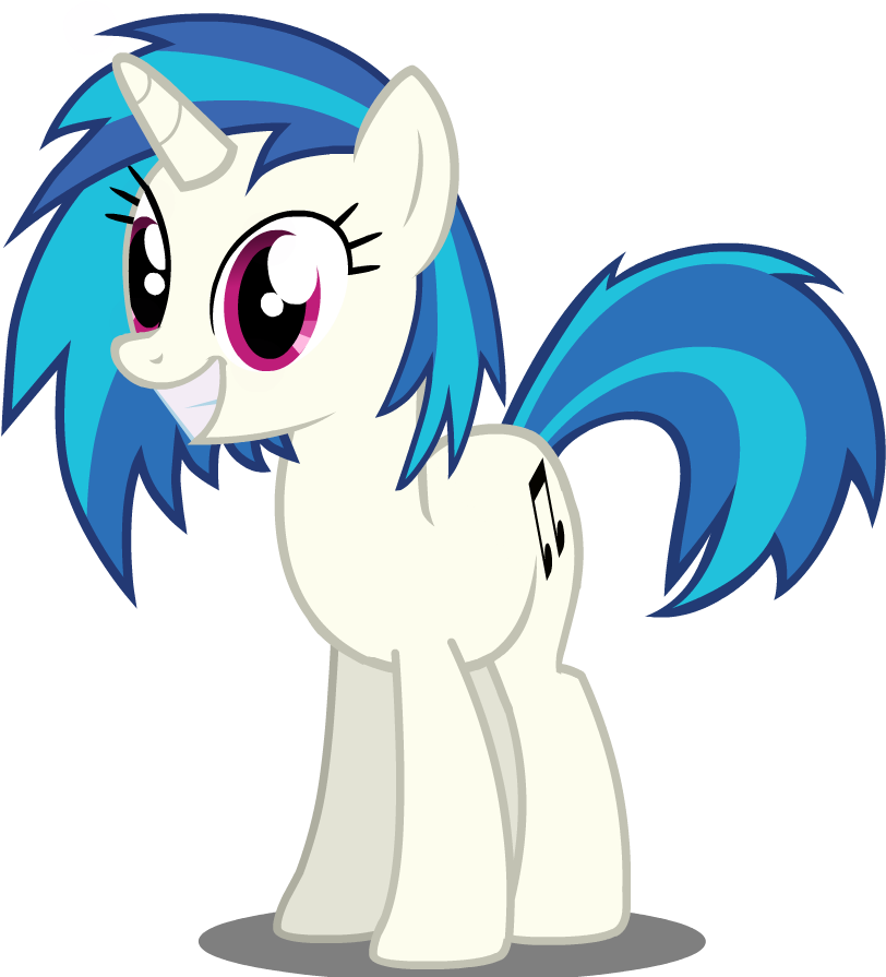 Vinyl Scratch/dj Pon-3 Super Cute Smile Puppet Rig - My Little Pony Dj Pon 3 (838x896)