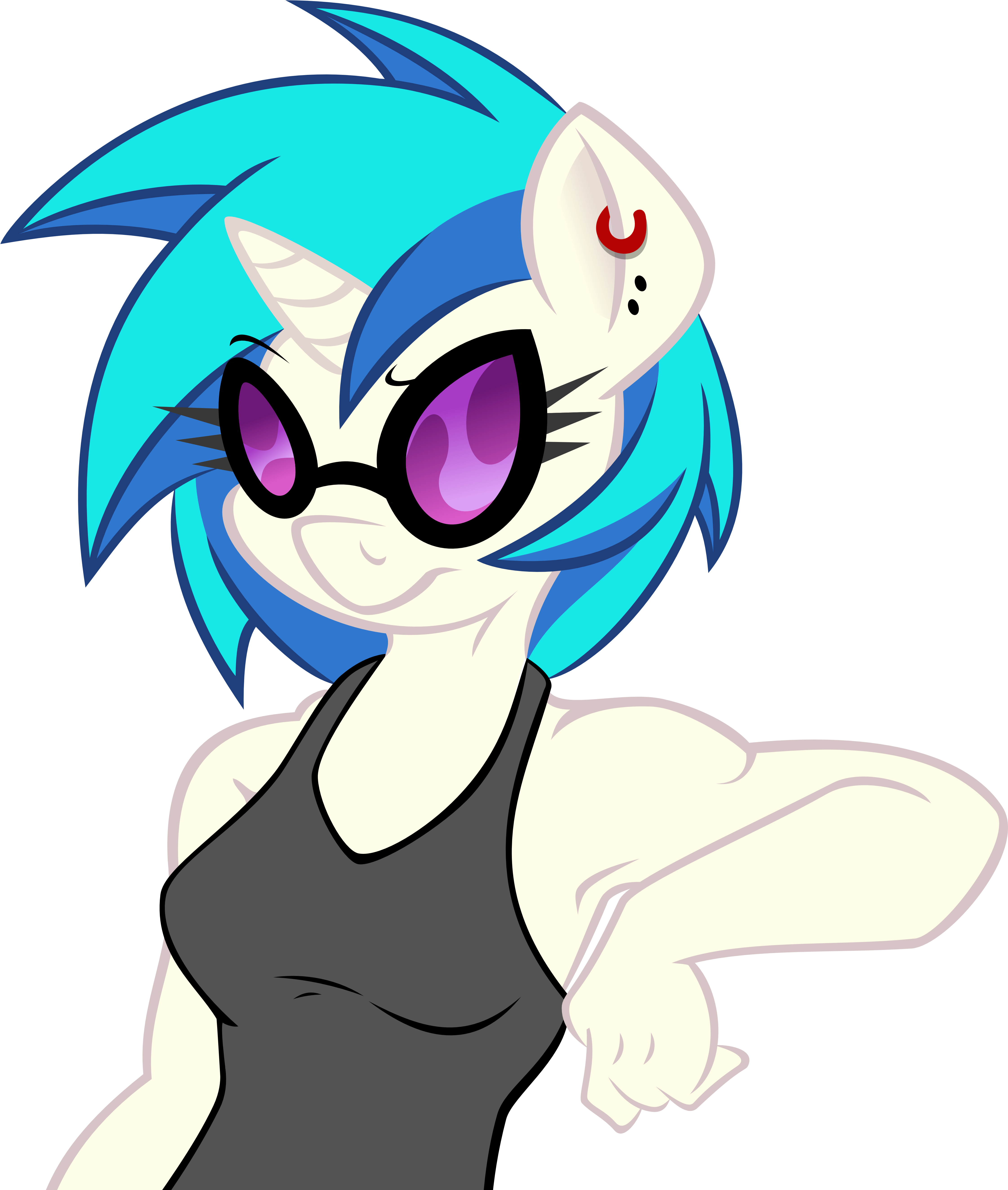 Anthro Vinyl Torso By Vinyl Scratch Anthro - Vinyl Scratch Sexy Anthro (4536x5292)