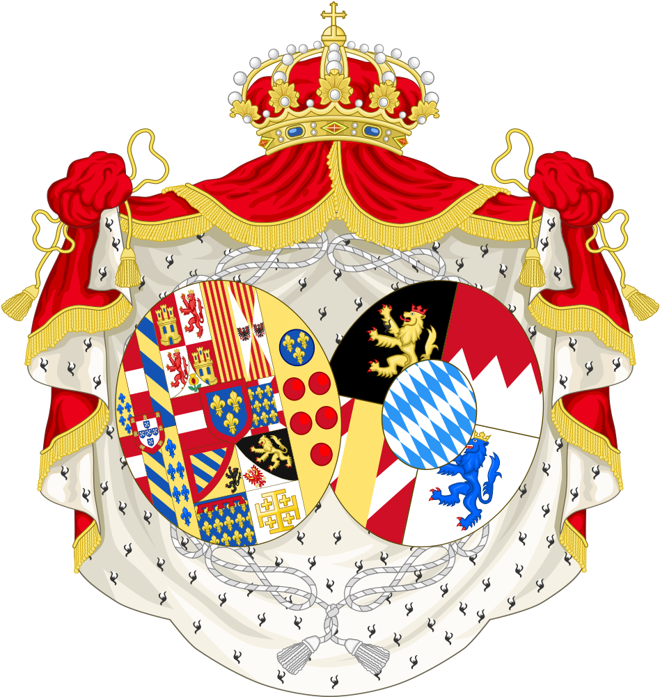 Coat Of Arms Of Maria Sophie, Queen Of The Two Sicilies - Polish Coat Of Arms (973x1024)