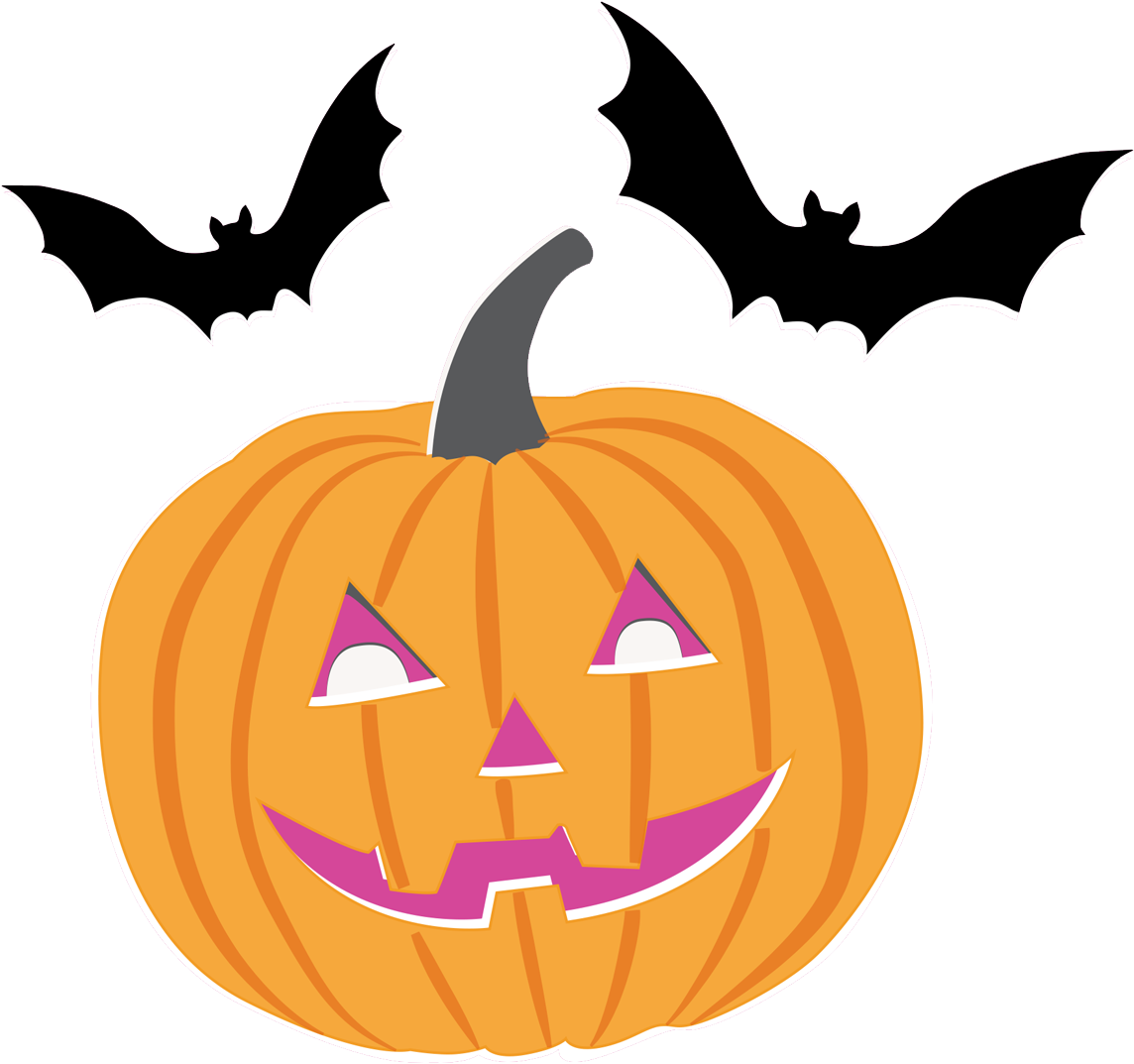 Illustrations - Jack-o'-lantern (1800x1399)