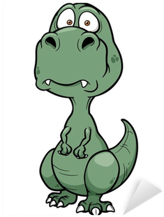 Vector Illustration Of Cartoon Dinosaur Sticker • Pixers® - Dianosure Cartoon (400x400)