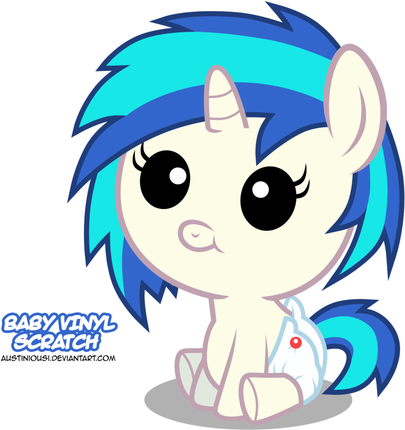 Baby Vinyl Scratch By Austiniousi-d5rgkm1 - Mlp Glaze Wooden Toaster (877x911)