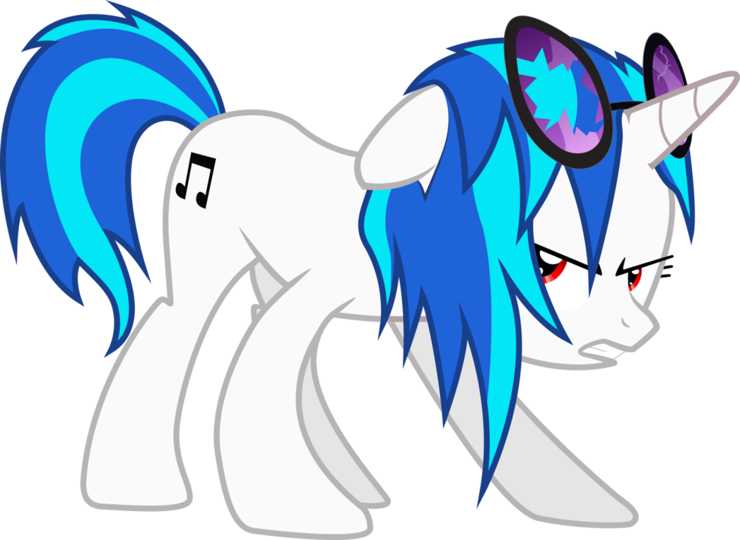 Vinyl Scratch Attack - Mlp Vinyl Scratch Vector (1047x764)