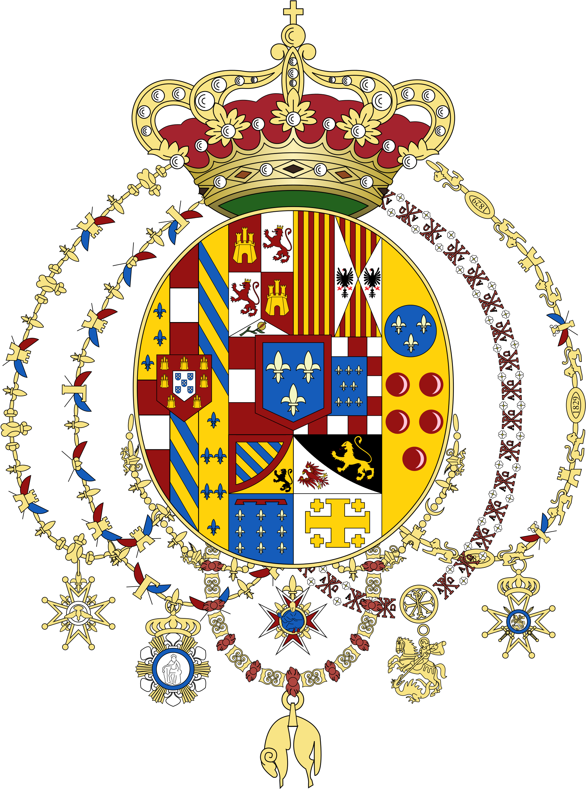 Coat Of Arms Of The Kingdom Of The Two Sicilies - Coat Of Arms Of The Kingdom Of The Two Sicilies (2000x2637)