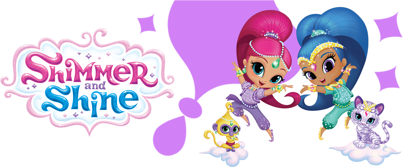 Drawing Elegant Sparkle And Shine Cartoon 15 Sparkle - Shimmer And Shine Invitation Cards (1536x680)