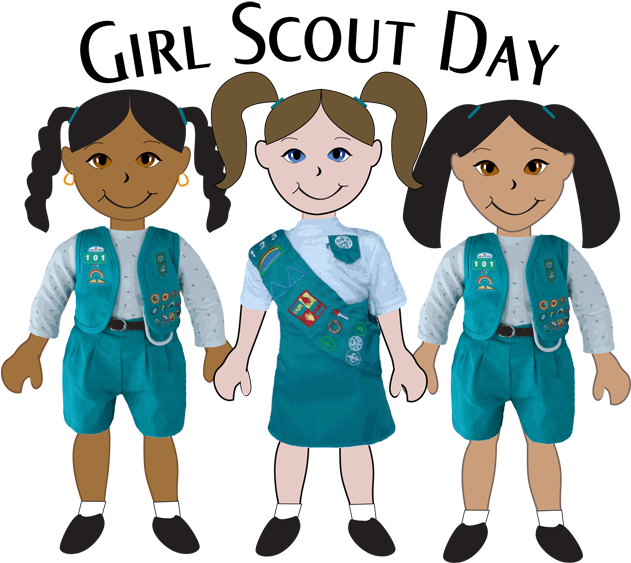 Girl Scout Clipart Clipart - Girl Scouts Day (630x578)