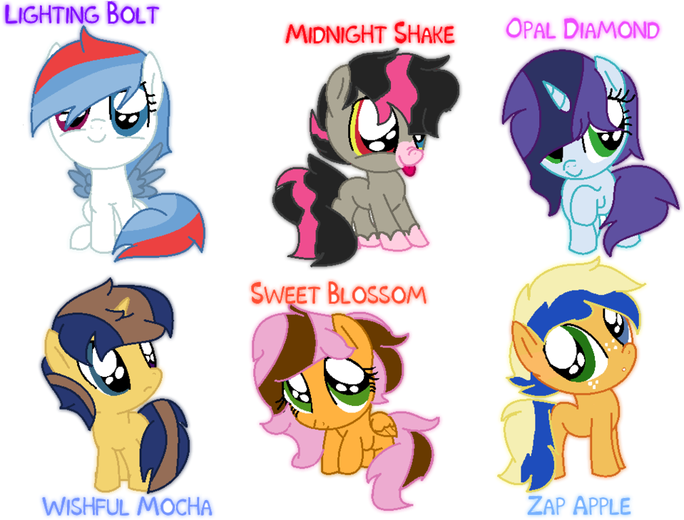 Next Gen Mane Six For A Friend By Tomee-bear - Cartoon (1083x737)