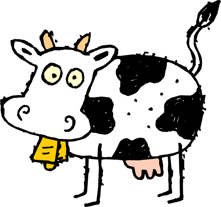 Free Clip Art Cows (768x720)