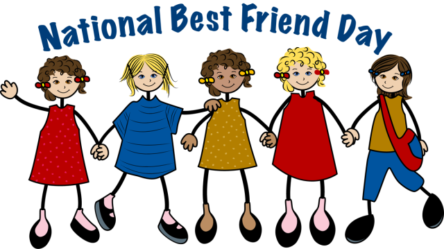 Friend Clip Art - National Girlfriend Day 2017 (640x359)