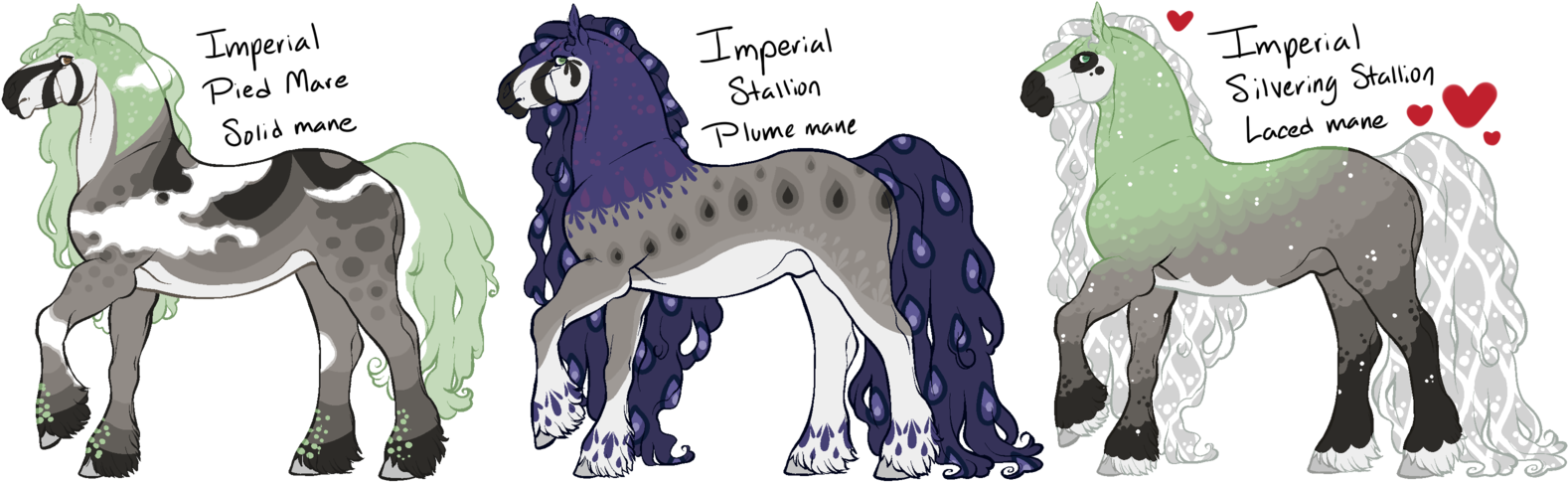 Peafowl Friesian 2nd Annual Imperial Event By Gyngercookie - Cartoon (1600x500)