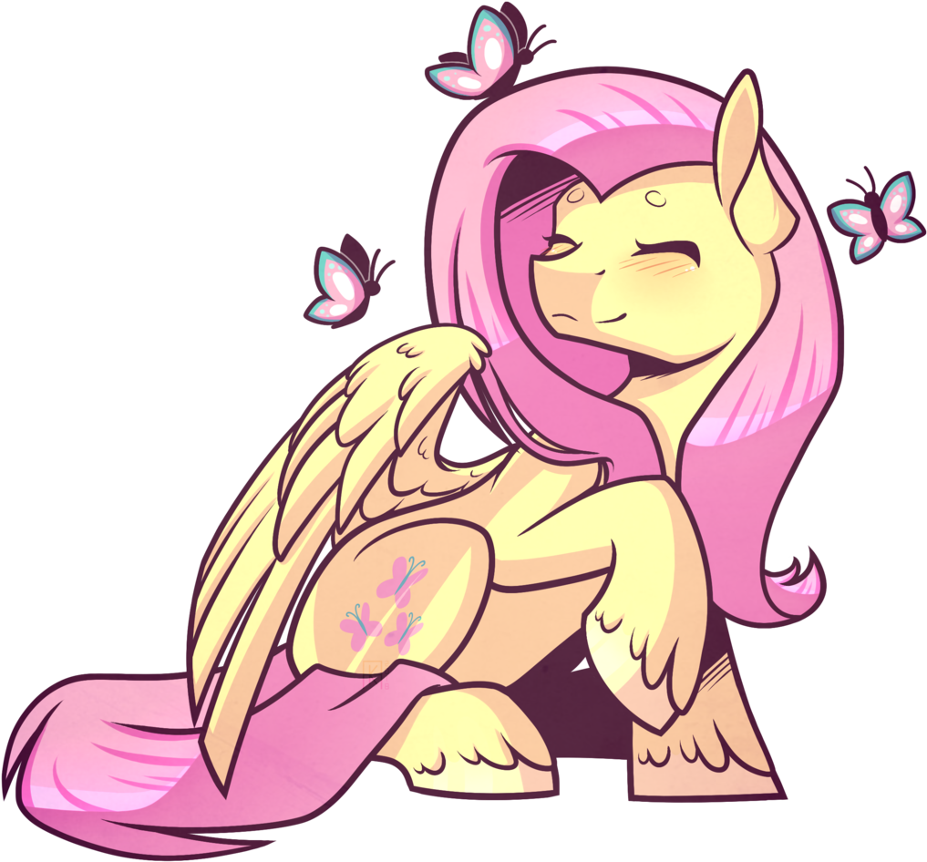 Ak4neh, Blushing, Butterfly, Cute, Eyes Closed, Female, - Cartoon (1024x953)
