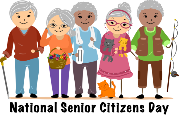 Clip Art And Information For National Senior Citizens - World Senior Citizen Day (639x403)