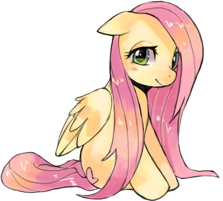 Fluttershy Rarity Rainbow Dash Twilight Sparkle Pinkie - My Little Pony Fluttershy Kawaii (900x811)