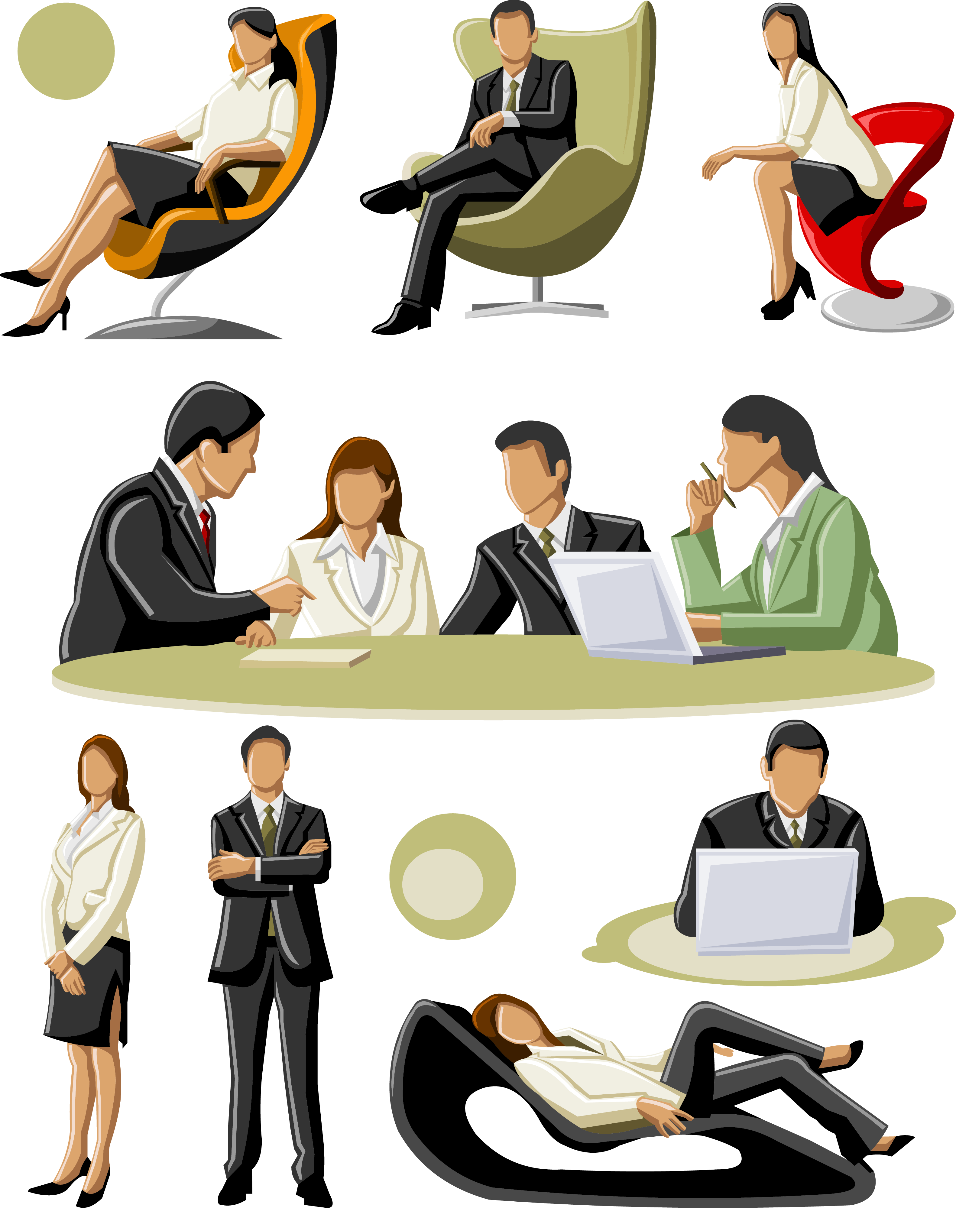 Businessperson Royalty-free Clip Art - People Vector (3163x3997)