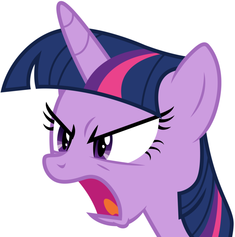 Angry Twilight Sparkle By Cloudyglow - Angry Twilight Sparkle Vector (890x897)
