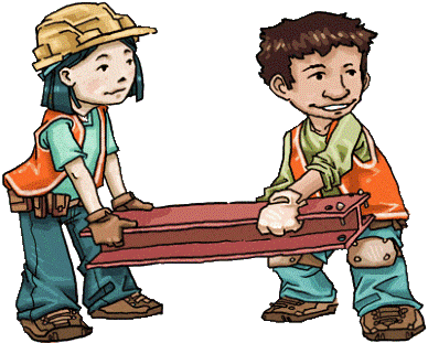 Clip Art People Working - People Working Clipart (388x311)