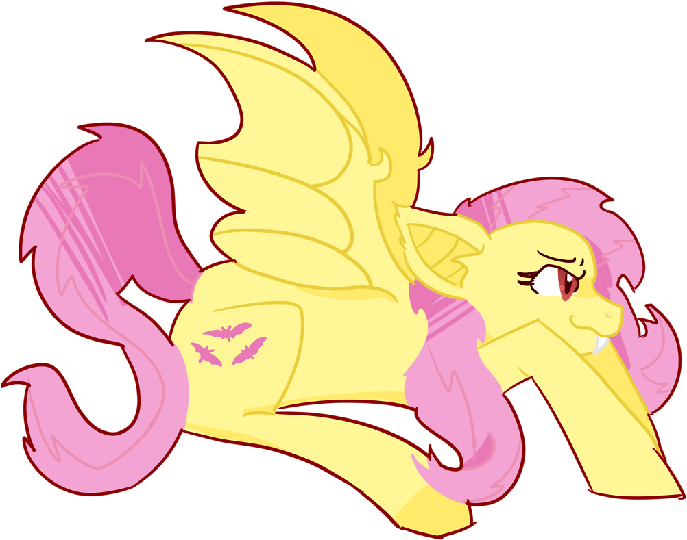 Flutterbat Fluttershy Halloween Mlp Mlp Halloween Kiwiscribbles - Cartoon (1280x1280)