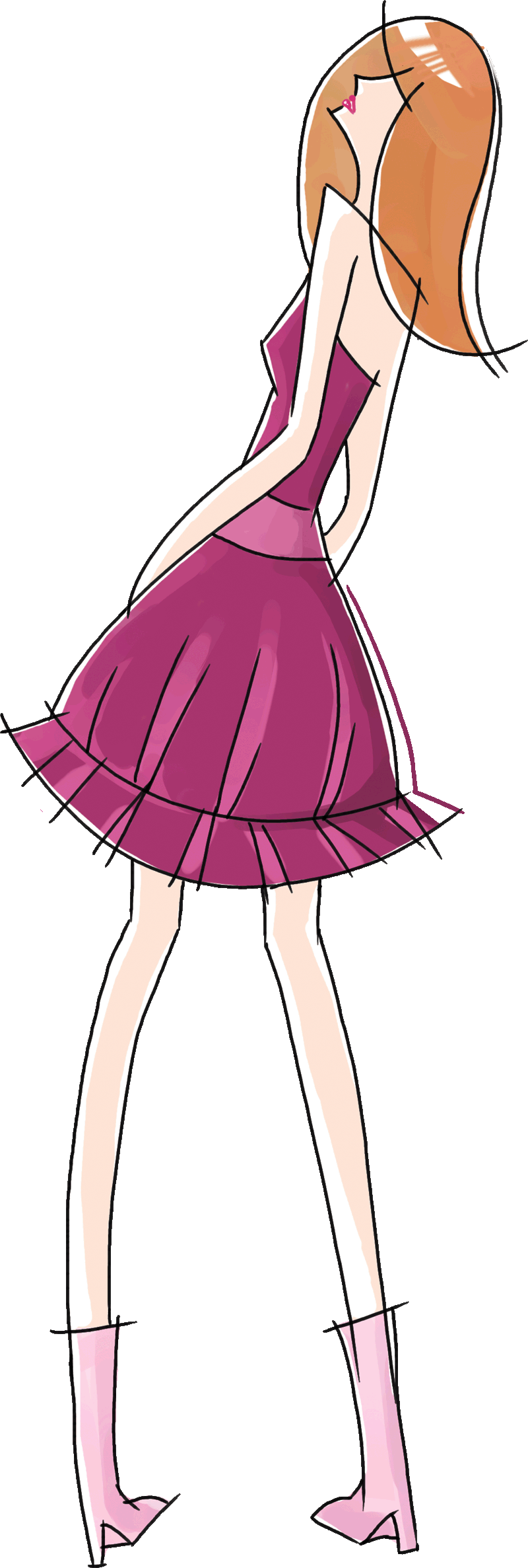 Girls Cartoon - Gossip On 23rd (800x2373)