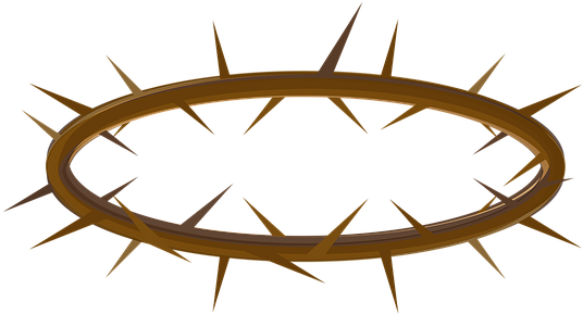 Lent, Crown, Thorns, Easter, Cross - Crown Of Thorns Cartoon (640x640)