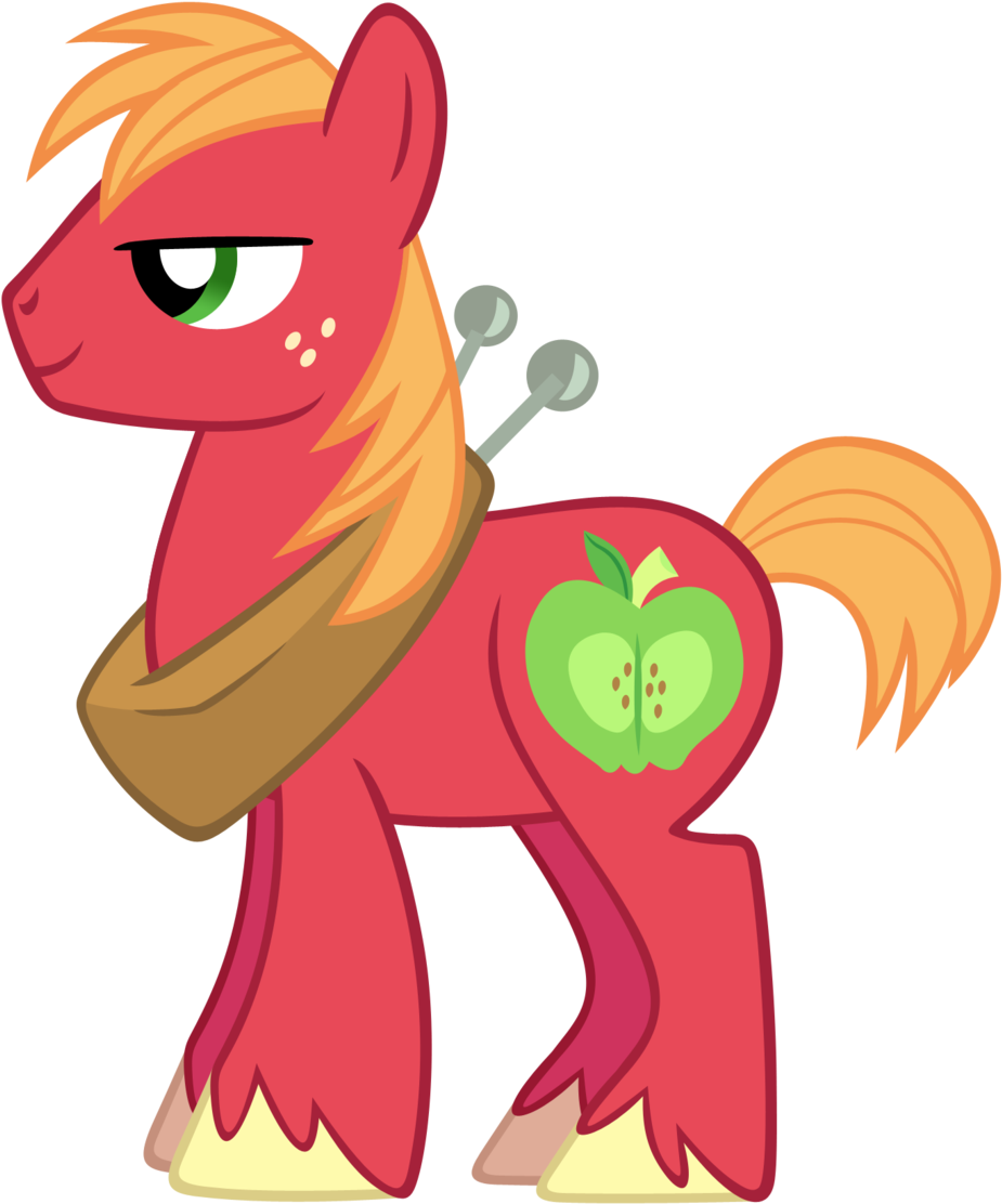 Big Mac Vexel By Durpy - Mlp Big Mac Side View (1024x1214)