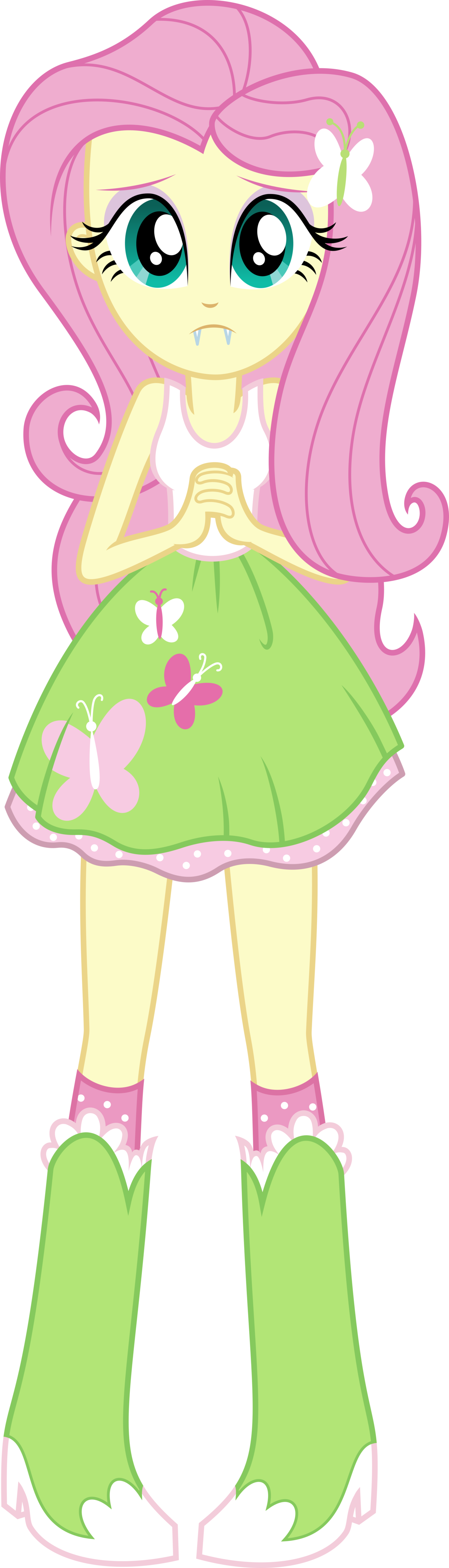 [halloween] Fluttershy - Illustration (1280x4466)