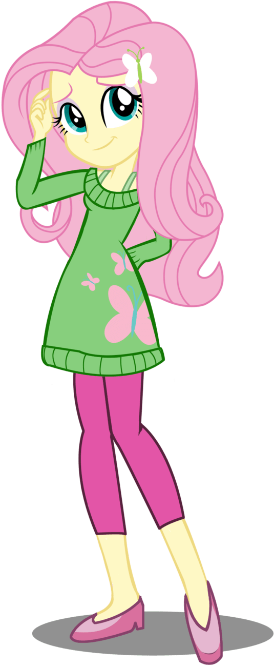 Equestria Girls Fluttershy Outfits (584x1365)