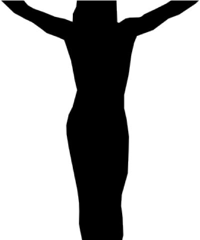 Cross Clipart Crucifix - Silhouette (640x480)