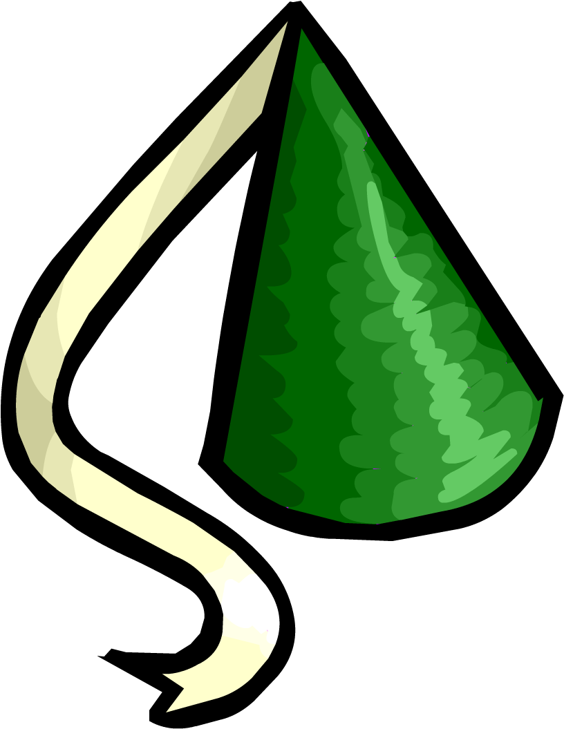 Emerald Hat - Club Penguin Princess Hat (1054x1054)