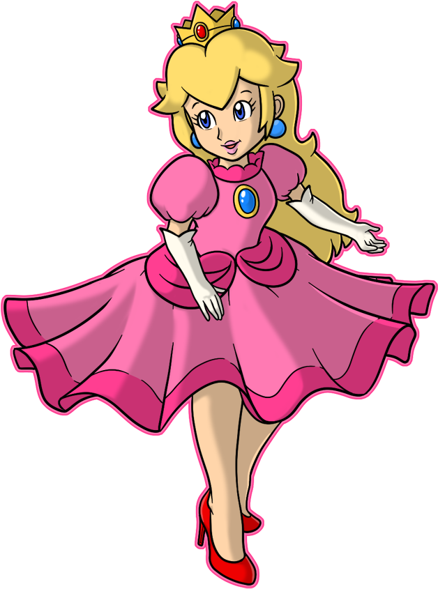 Princess Peach Deviantart Clipart - Super Mario Peach's Shoes (667x900)