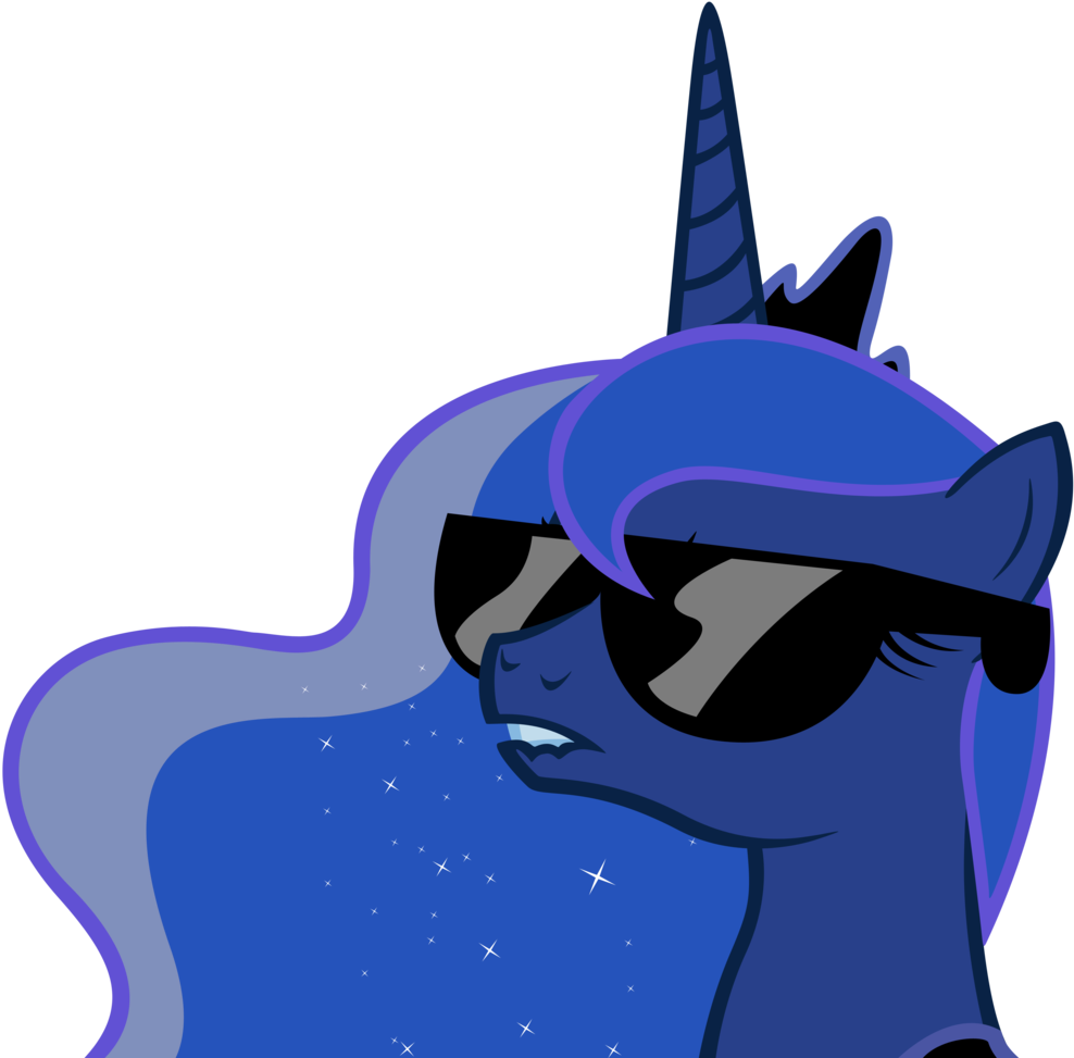 Princess Luna Princess Celestia Twilight Sparkle Rarity - My Little Pony With Sunglasses (1024x977)