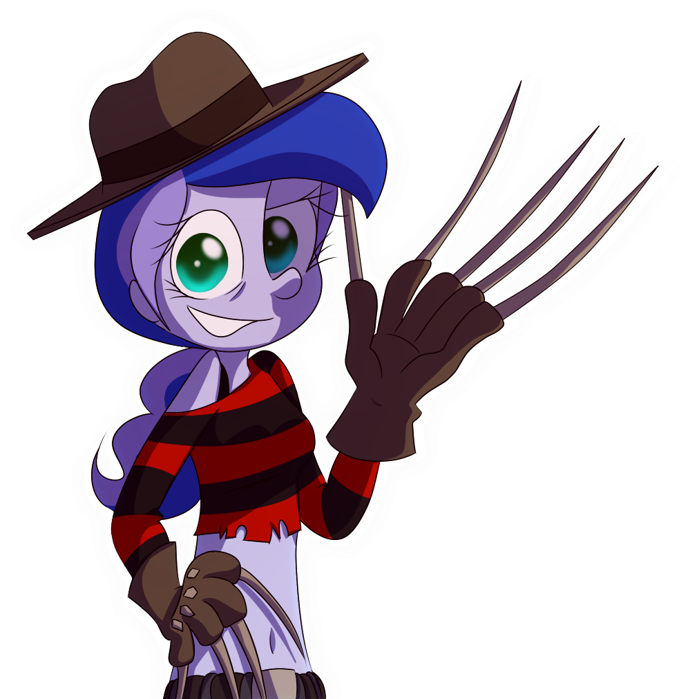 Fj-c, Belly Button, Belt, Equestria Girls, Freddy Krueger, - Princess Luna Vs Freddy Krueger (1024x1024)