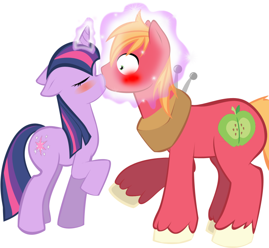 Twilight Sparkle Pony Rainbow Dash Cheerilee Big Mcintosh - Twilight Sparkle And Big Mac (900x849)