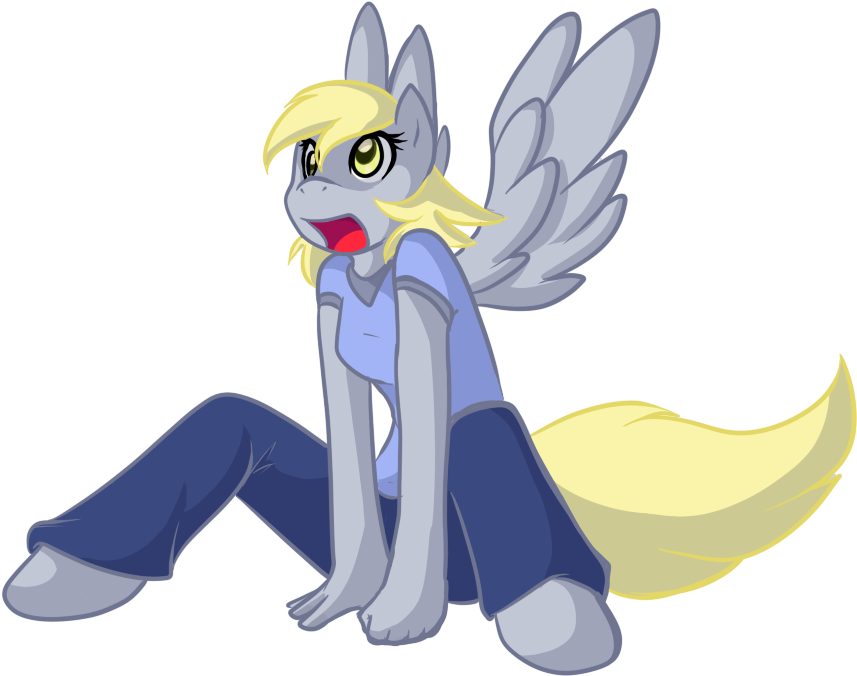 By Mewglethewolf - Clop Derpy Hooves Anthro (929x722)