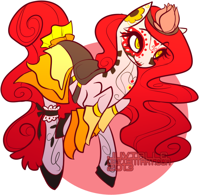 Sugar Skull By Juvialle - My Little Pony: Friendship Is Magic (694x659)