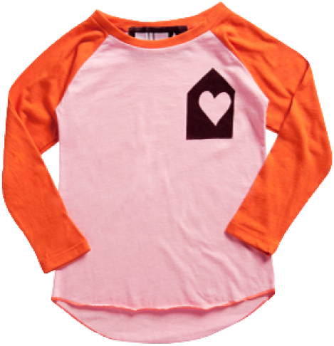 Mini & Maximus Heart House Rugby T-shirt - Heart (960x720)