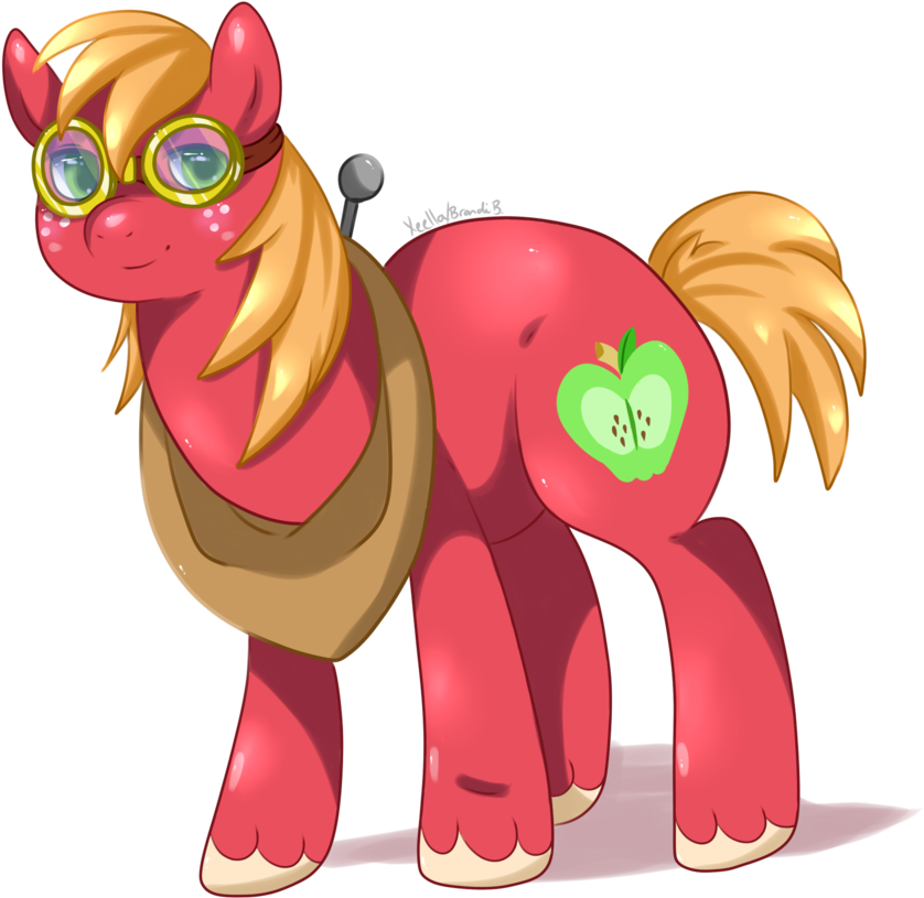 68 Pony Big Mcintosh Horse Pink Mammal Cartoon Vertebrate - Cartoon (900x852)