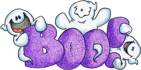 Ice Cream Clip Art For Kids - Halloween Boo Gif (484x265)